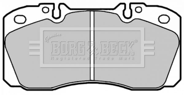 BORG & BECK Комплект тормозных колодок, дисковый тормоз BBP1660